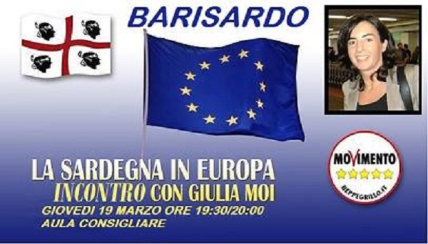 L’Europarlamentare Giulia Moi del M5S incontra i sostenitori questa sera a Bari Sardo