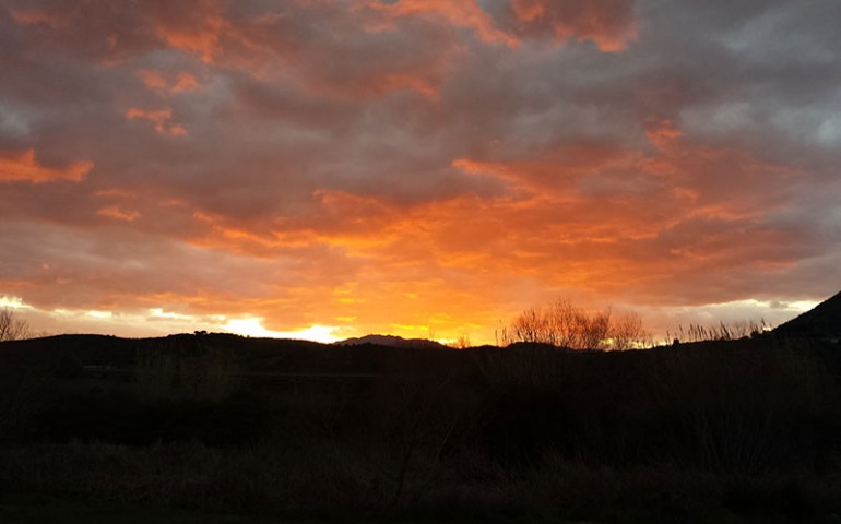 La natura ci sorprende con i colori del tramonto Andrea Deiana