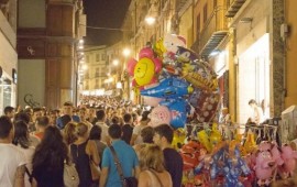 Una foto di Cagliari durante Notti Colorate