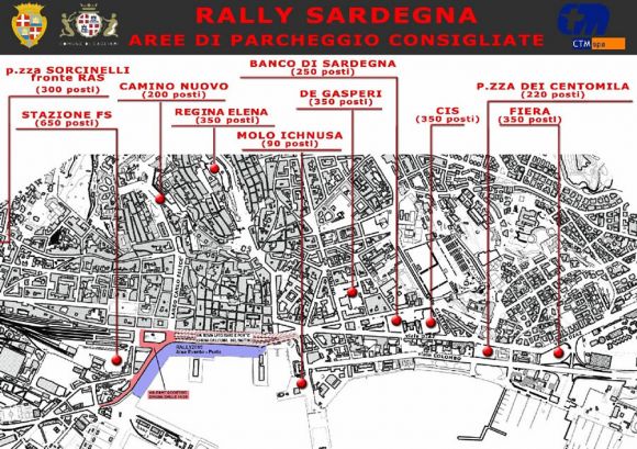 Cagliari stasera ospiterà la prima tappa del Rally Italia Sardegna 2015. Traffico rivoluzionato