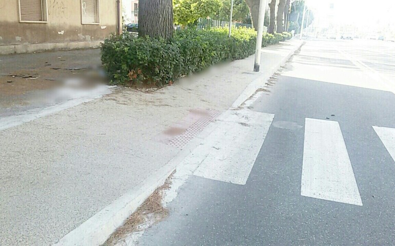 Cagliari, nuovo marciapiede e scivoli per disabili. Completato il primo tratto in viale Diaz