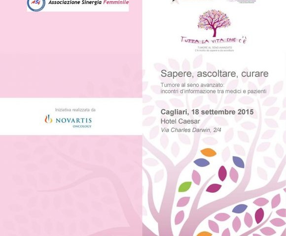 “Tutta la vita che c’è”, una campagna che dà voce alle donne con tumore al seno venerdì a Cagliari