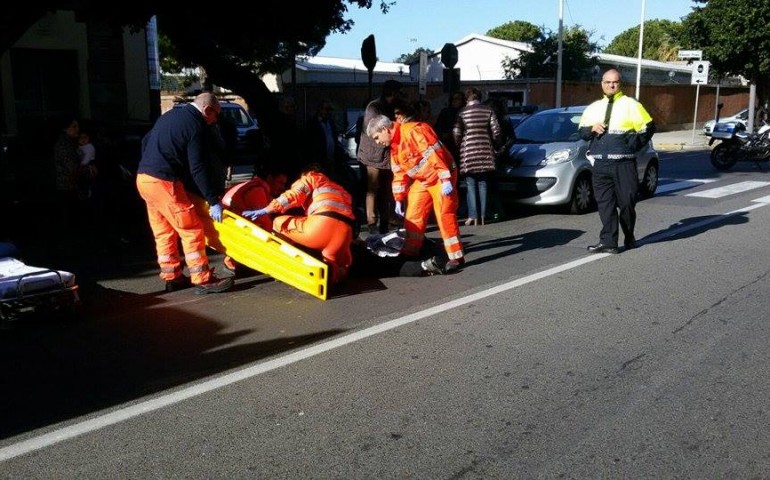 Incidente in viale Trieste. Due persone travolte sulle strisce pedonali