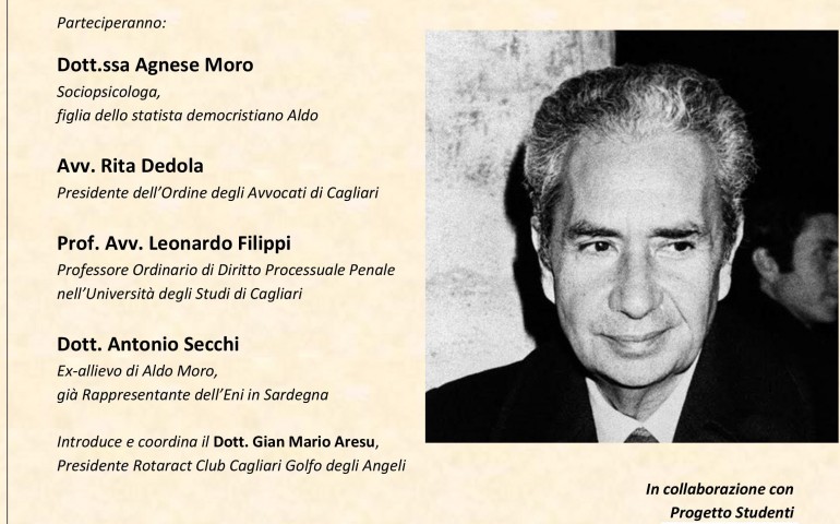 Si parlerà di diritto con la  figlia di Aldo Moro il 13 novembre a Cagliari
