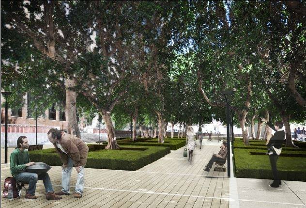 Riqualificazione Piazza Garibaldi. Approvato il progetto: nuova illuminazione, spazi riservati ai giochi e tanto verde
