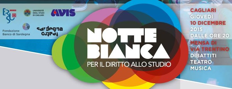 Notte bianca per il Diritto allo Studio Universitario giovedì a Cagliari