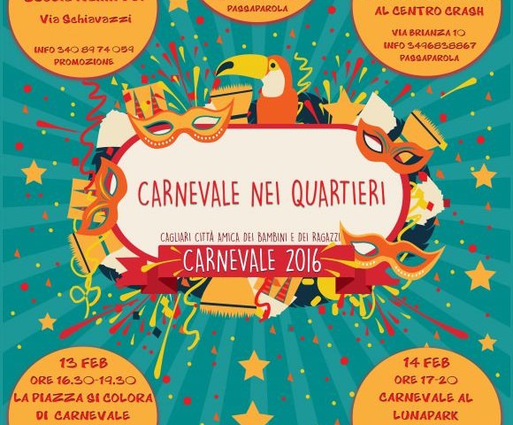 Carnevale 2016 nei Centri di Quartiere” al via a Cagliari