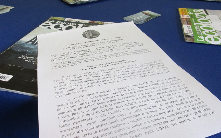 Referendum contro le trivelle. Le 16 associazioni che costituiscono il Comitato referendario sardo espongono le ragioni del voto.
