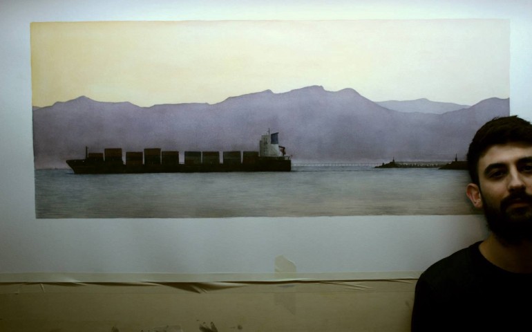 Mostra. I tramonti sul molo di Ponente di Cagliari dipinti da Davide Siddi