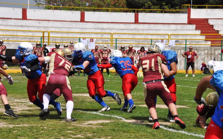 Football americano. Che batosta per i Sirbons: finisce 56-3 contro gli Etruschi