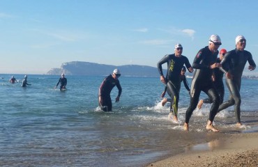 Una gara di triathlon del 2015