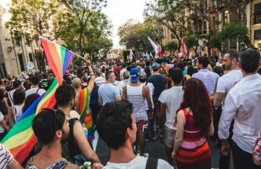 Un'immagine del Sardegna pride 2015 (foto Federica Zedda)