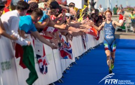 Un'immagine del campionato europeo di Triathlon (foto Riccardo Giardina)