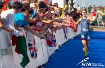 Un'immagine del campionato europeo di Triathlon (foto Riccardo Giardina)