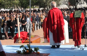 I funerali di Pinuccio Sciola a San Sperate