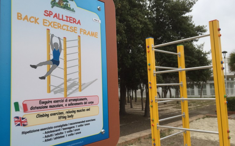 Poetto. Inaugurata la nuova palestra a cielo aperto al Cavalluccio Marino