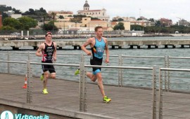 Un momento della Coppa del mondo di triathlon