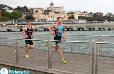 Un momento della Coppa del mondo di triathlon