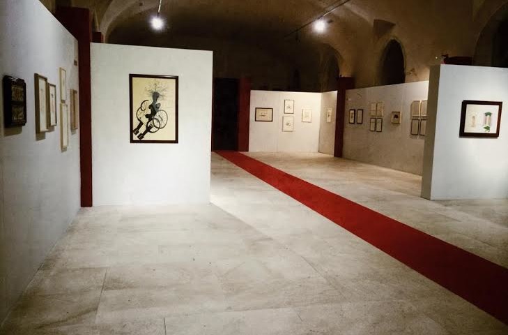 Una parte della mostra dedicata a Carol Rama.