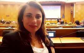 Valentina Zuddas nella Camera dei deputati di Roma