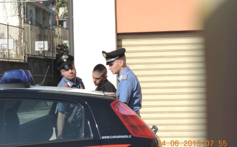 I carabinieri di Villacidro impegnati nell'arresto