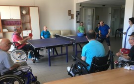 L'allenamento di tennistavolo nell'Unità spinale