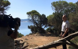 Bacchetta davanti al mare per la puntata di "Linea verde orizzonti"