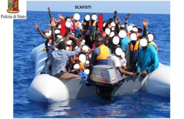 Il gommone dei migranti
