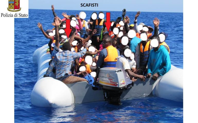 Il gommone dei migranti