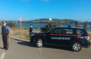 Un posto di blocco dei carabinieri