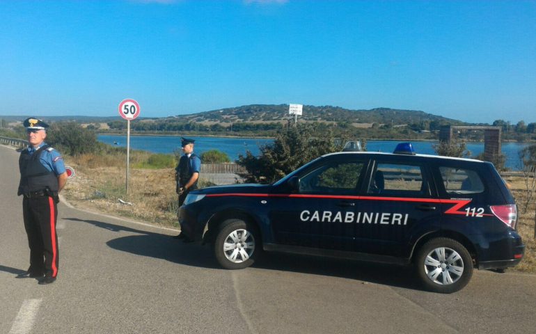 Un posto di blocco dei carabinieri