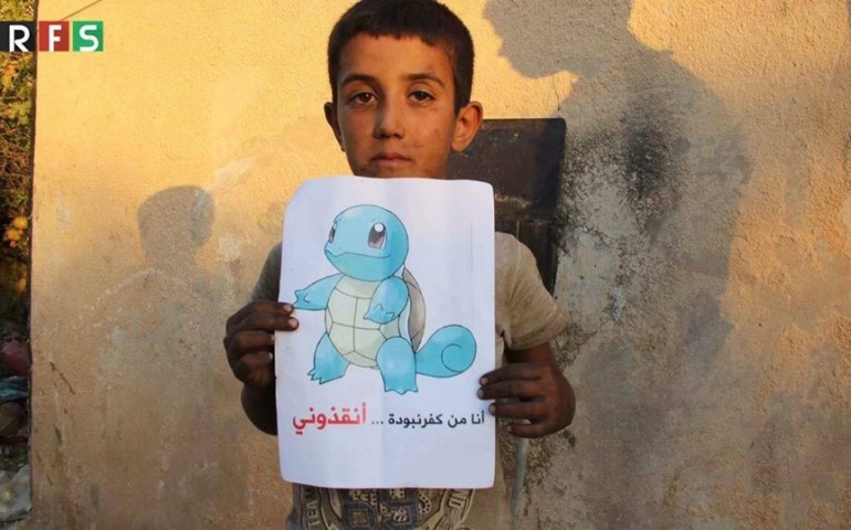 Dai bambini della Siria un appello disperato: “Venite a salvare noi, non i Pokemon”