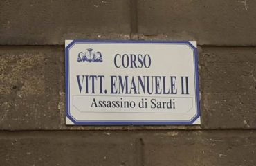 La tarda della via dedicata a Vittorio Emanuele II a Sassari