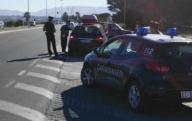 Un posto di blocco dei carabinieri