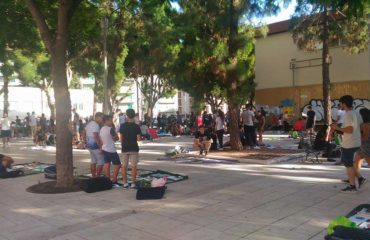 Il mercatino dei libri in piazza Giovanni a Cagliari