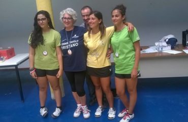 Il podio femminile del torneo di Nulvi (foto TT Monserrato)