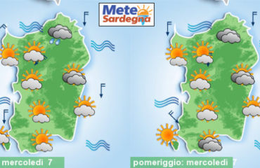 Le previsioni del tempo di oggi a cura di meteosardegna.it