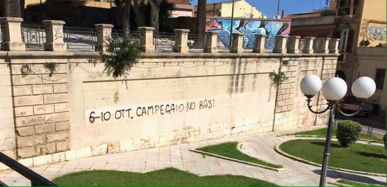 La foto. Stop alle scritte sui muri: ennesimo monumento deturpato in città