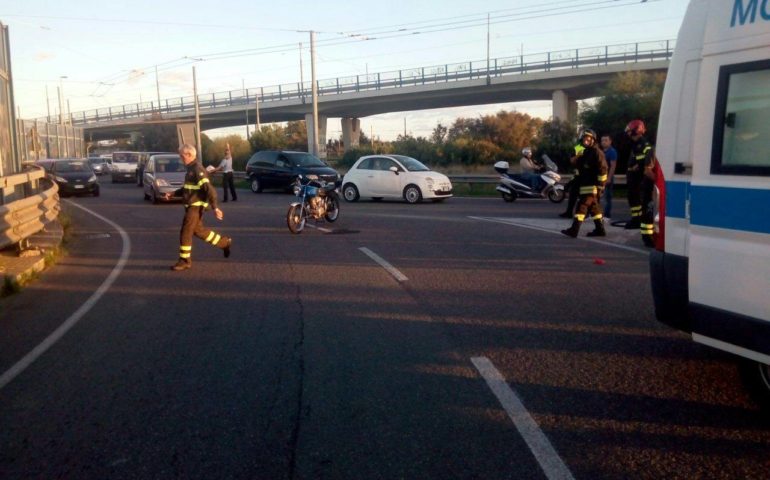 Is Pontis Paris, motociclista cagliaritano speronato da un automobilista che poi è fuggito