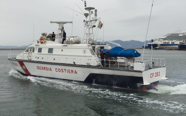 Motovedetta della Guardia Costiera di Cagliari in Missione a Lampedusa
