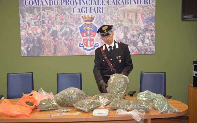 Sestu, fermato commerciante di 53 anni, aveva una serra di marijuana e deteneva munizioni