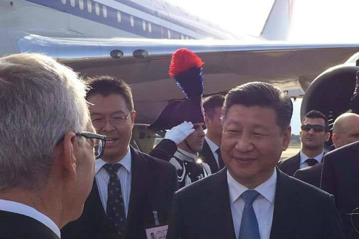 Le foto. Il presidente cinese Xi Jinping è arrivato in Sardegna