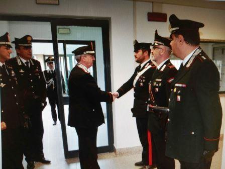 Seconda visita in Sardegna del Generale  Ilio Ciceri, comandante interregionale  Carabinieri “Podgora”