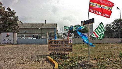 vesuvius, operai, protesta