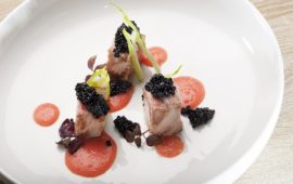 Ventresca, gazpacho e caviale (Foto Paolo Piciotto)