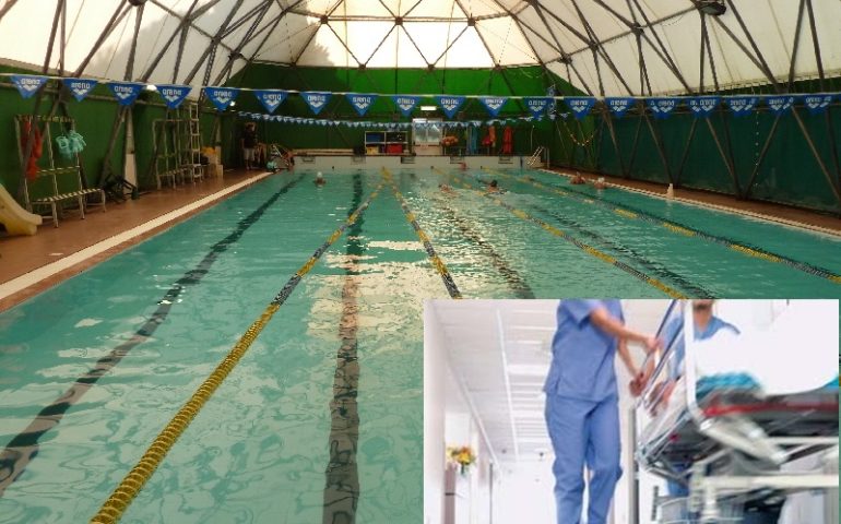 Esalazioni di acido in piscina. Giocatori Rari Nantes in ospedale