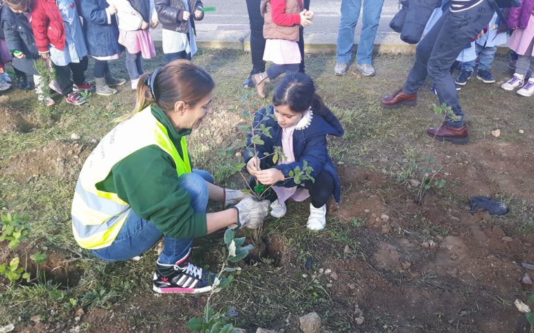 Festa degli Alberi al Colle San Michele. Piantati 1500 alberi dai bambini delle scuole