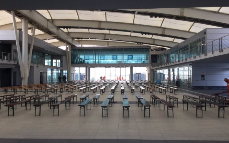 Terminal Crociere allestito come Centro di Accoglienza per l’arrivo dei Migranti