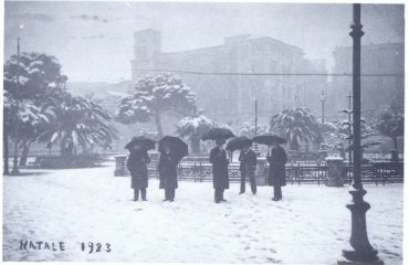 Il bastione sotto la neve nel Natale del 1923