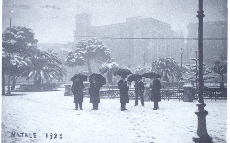 Il bastione sotto la neve nel Natale del 1923
